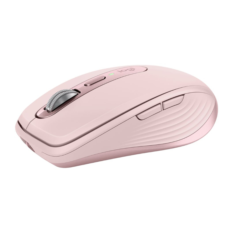 Logitech MX Anywhere 3S Mouse - RF Wireless + Bluetooth - Laser - 8000 DPI - Rose