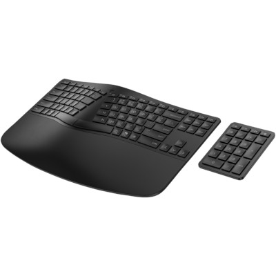 HP 965 Ergonomic Wireless Bluetooth Keyboard Keypad Combo - Sanitizable - Programmable
