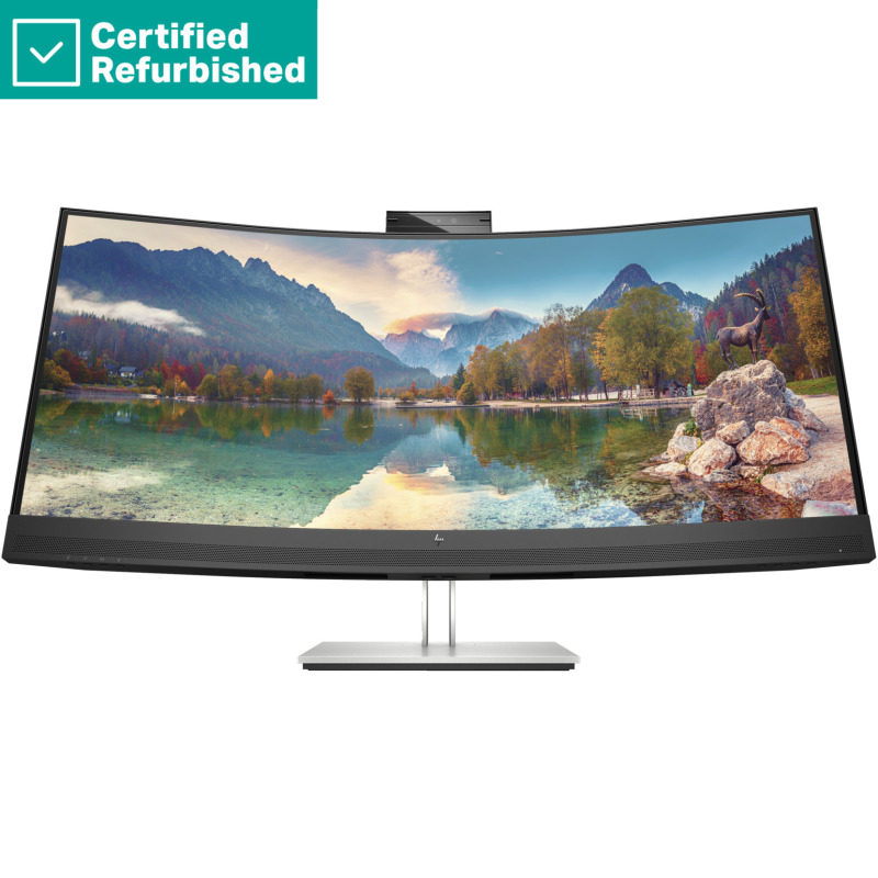 RENEW SILVER HP E34m G4 Curved Conferencing Monitor - 34" 3440x1440 WQHD 400-nit 75Hz AG