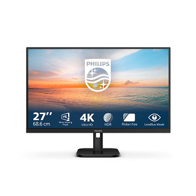 27’’ - 4K UHD (3840x2160) - IPS - 60Hz - 350 cd/m² - DisplayPort 1.2 - HDMI 2.0 - LowBlue Mode
