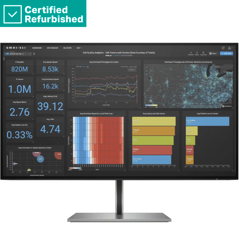 RENEW SILVER HP Z27q G3 QHD Monitor - 27" 2560x1440 QHD 350-nit 60Hz AG - IPS