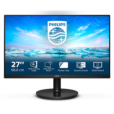 Philips monitor 27’’ - V Line - 1920 x 1080 Full HD - VA LCD - 250  cd/m²