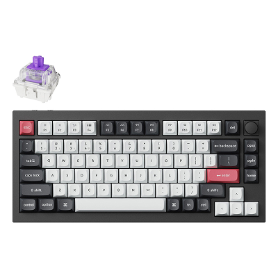 Keychron Q1 HE RGB Aluminum - US Layout - Hot-Swappable Gateron 2.0 Magnetic Nebula Switch