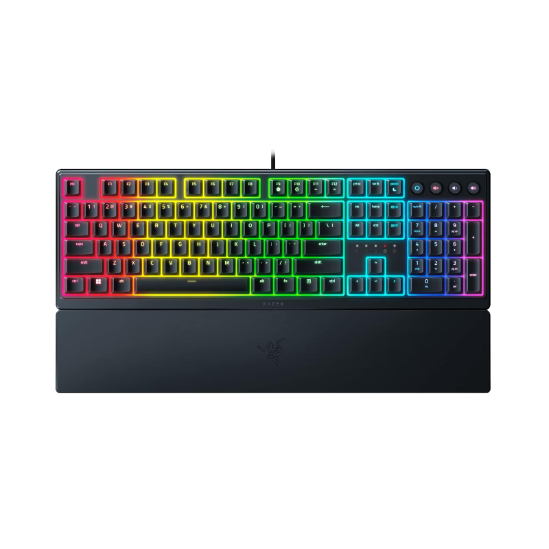 Razer Ornata V3 Wired Gaming keyboard - USB - RGB LED - US - Mecha-membrane switch - Black