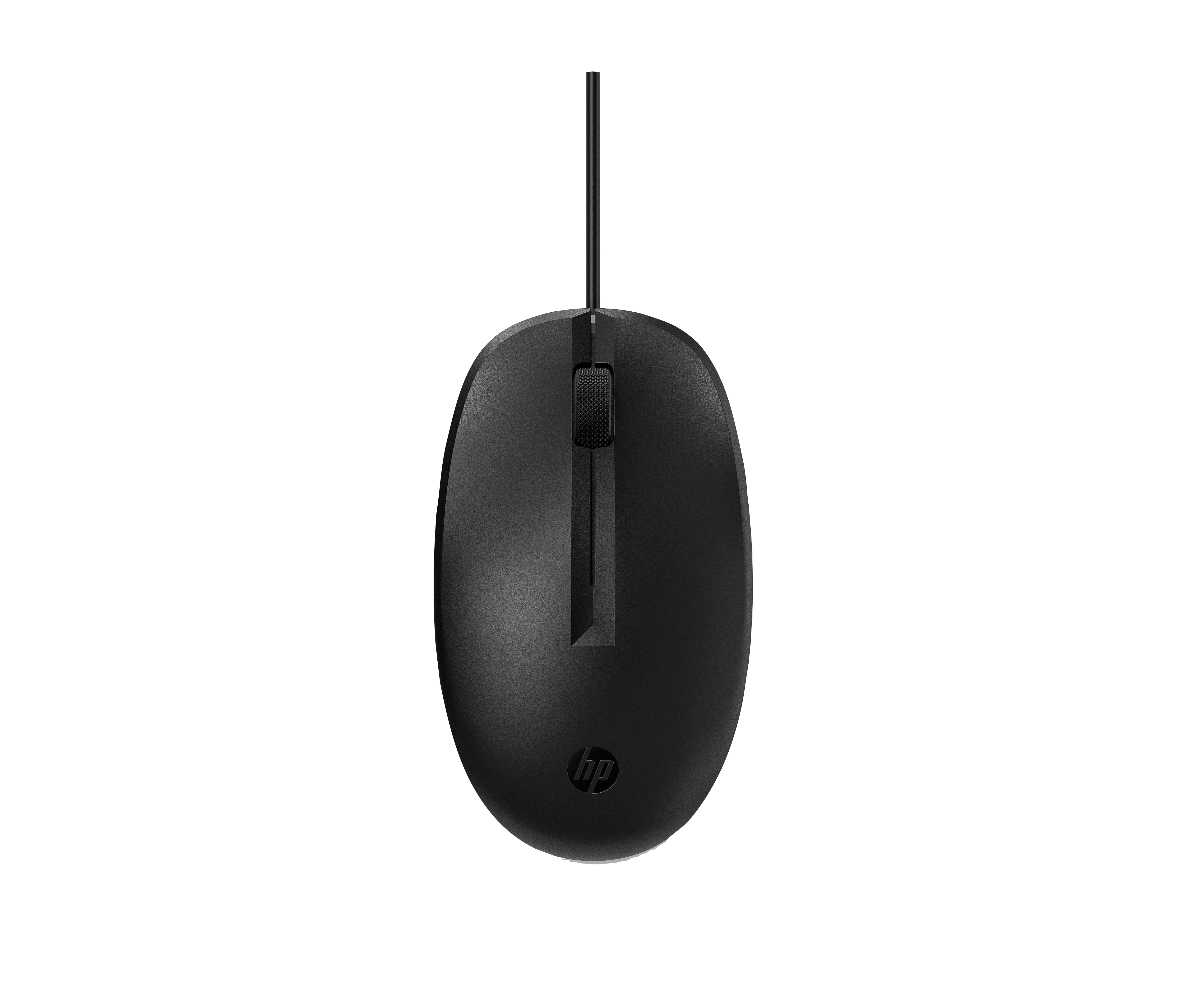 HP 125 USB Wired Mouse - Sanitizable - Black