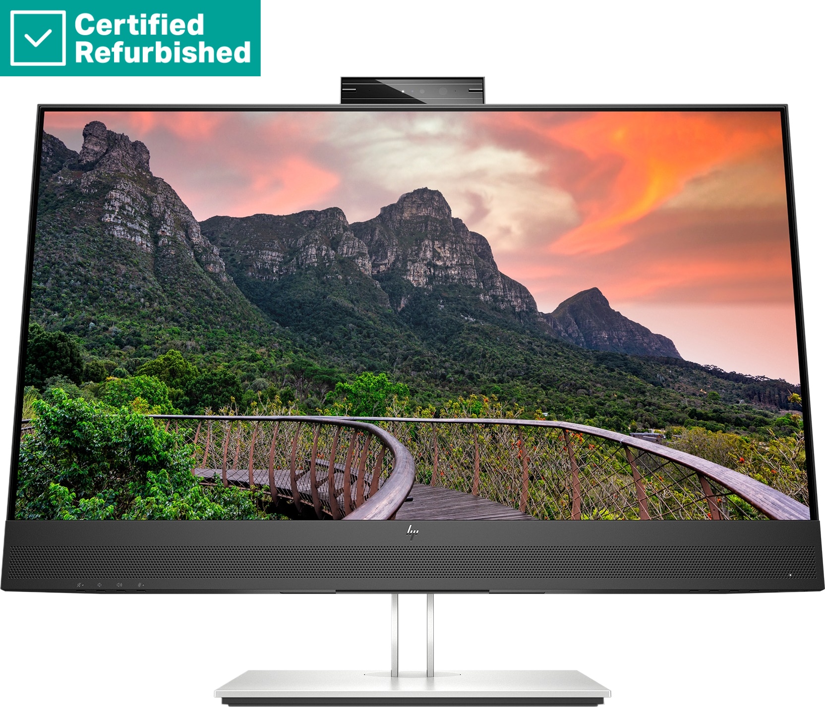 RENEW GOLD HP E27m G4 QHD Conferencing Monitor - 27" 2560x1440 QHD 300-nit 75Hz AG - IPS