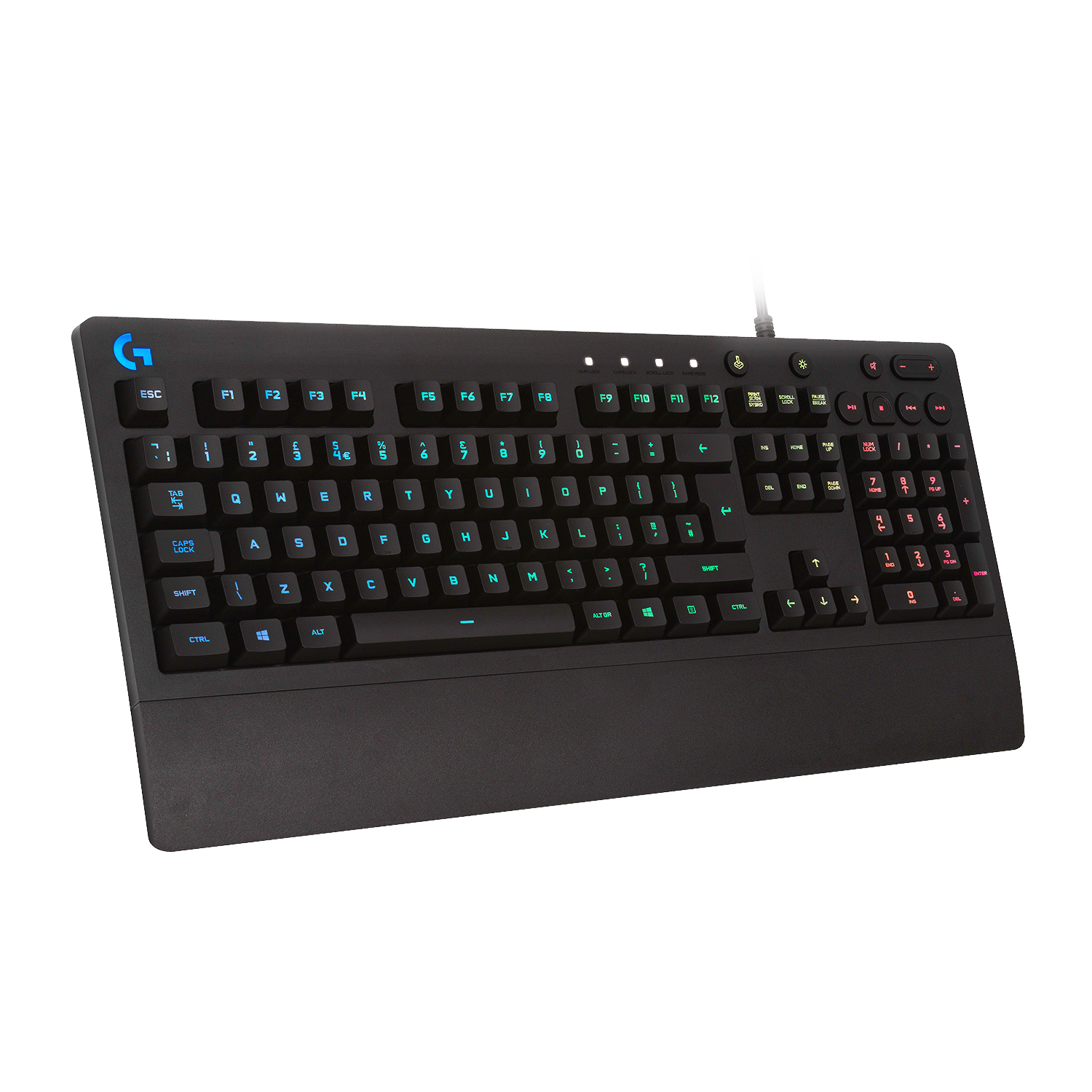 Logitech G213 PRODIGY Wired Gaming Keyboard - RGB - USB backlit - US - Black