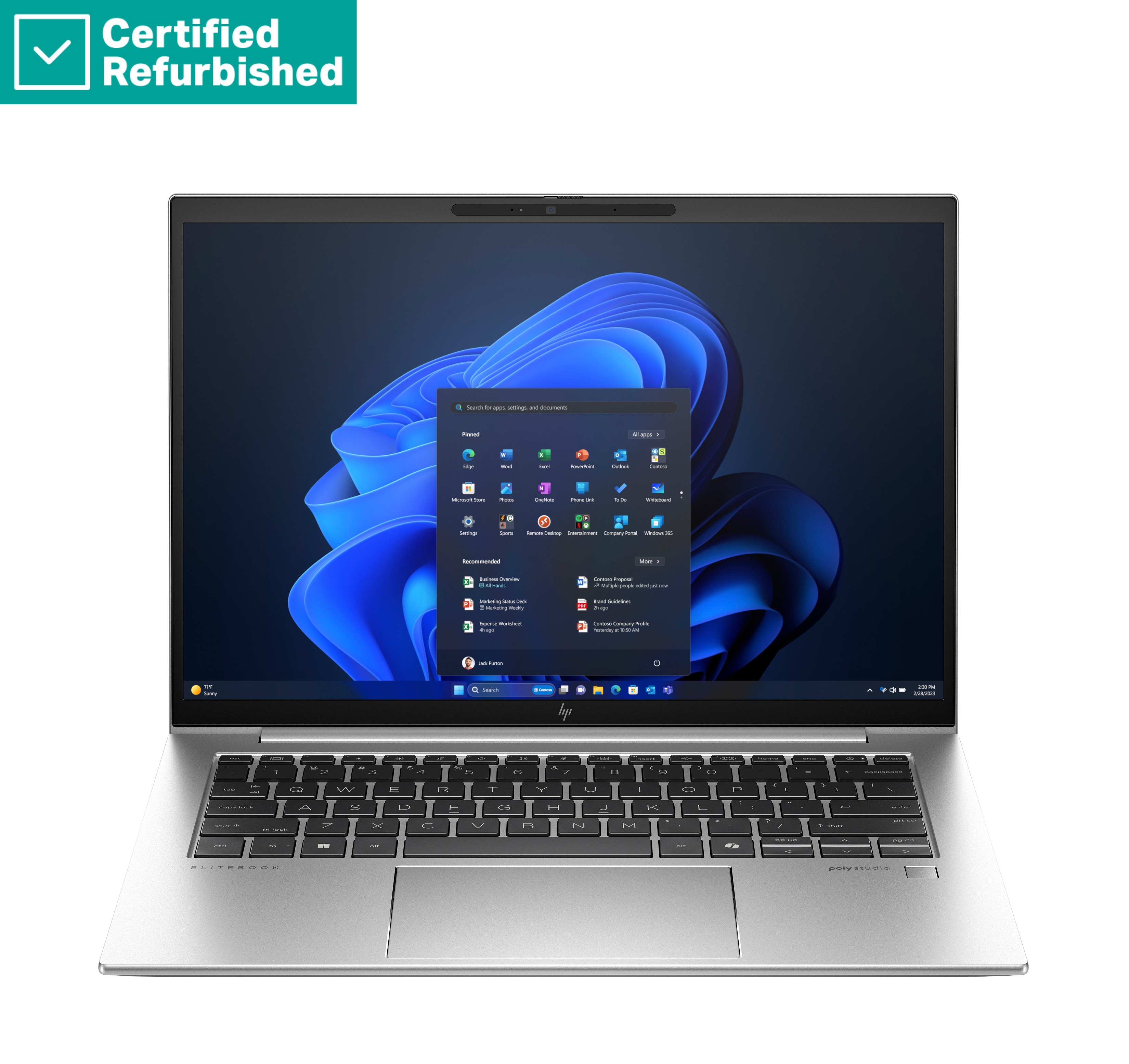 RENEW SILVER HP EliteBook 840 G11 - Ultra 7-155H - 16GB - 512GB SSD - 14 WUXGA 300-nit AG