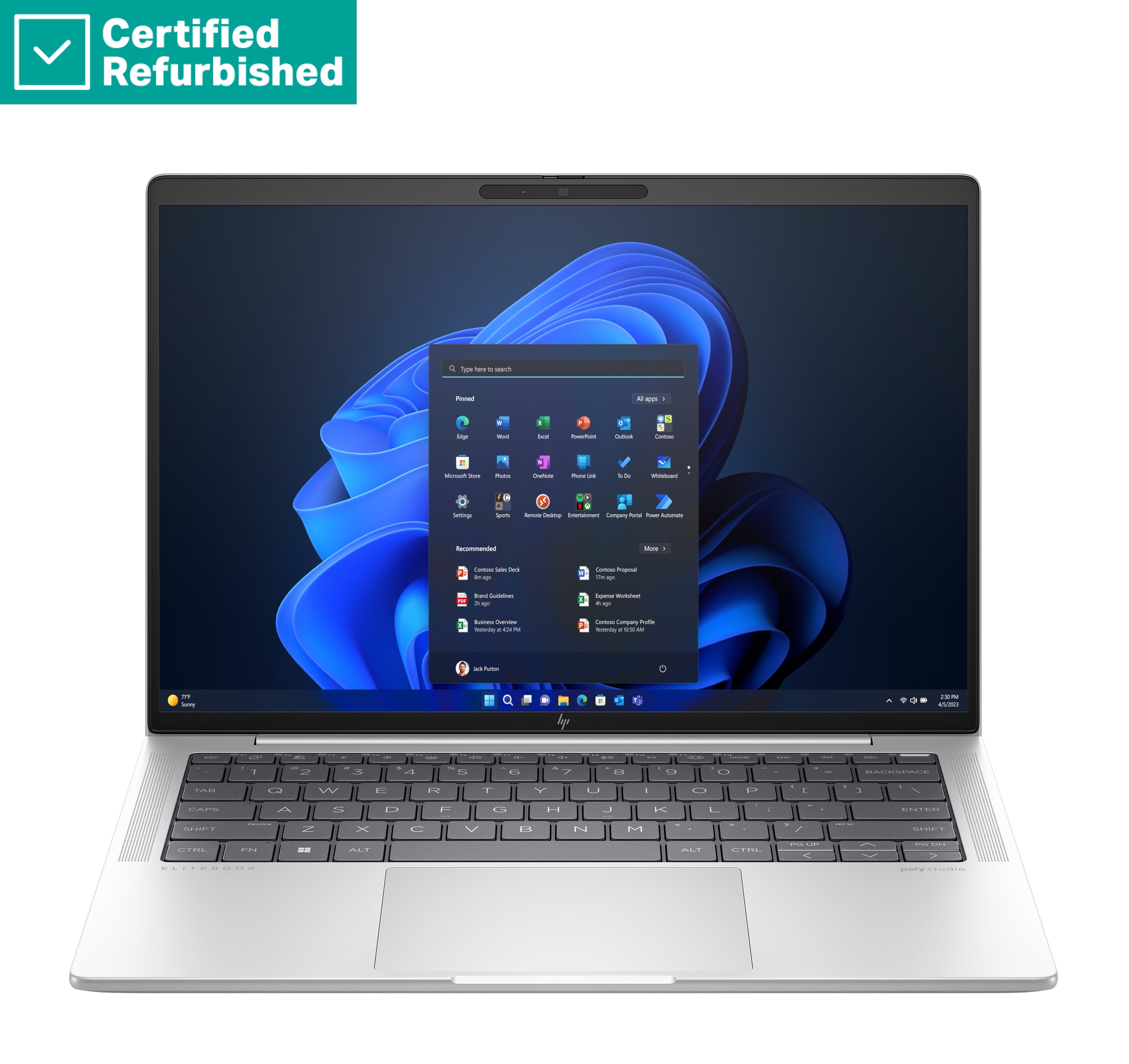RENEW GOLD HP EliteBook 1040 G11 - Ultra 5-125H - 32GB - 1TB SSD - 14 WUXGA 400-nit Touch AG