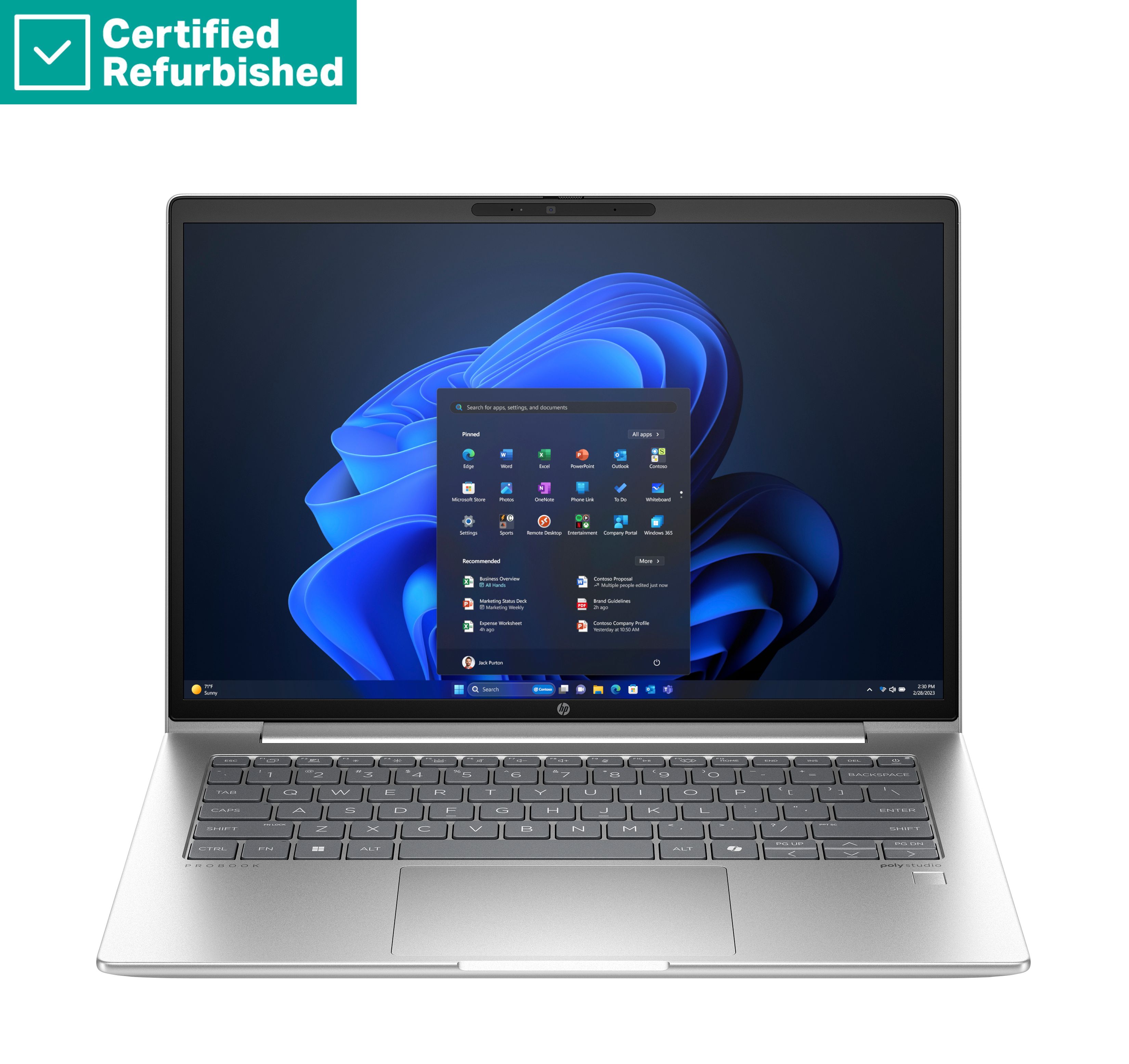 RENEW SILVER HP ProBook 440 G11 - Ultra 5-125U - 16GB - 512GB SSD - 14 WUXGA 300-nit AG