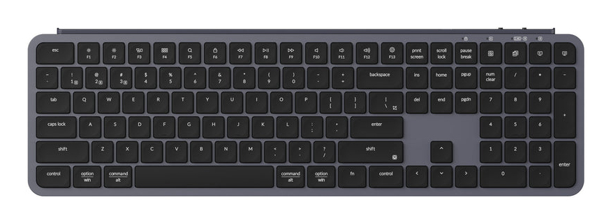 Keychron B6 Pro Ultraslim - US Layout - Low Profile Scissor Space Grey Wireless Keyboard