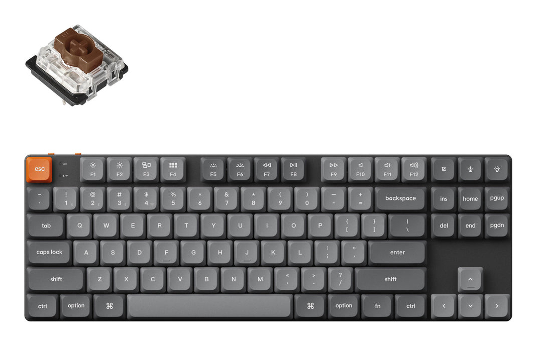 Keychron K1 Max RGB - US Layout - Hot-Swappable Low Profile Gateron Brown Wireless