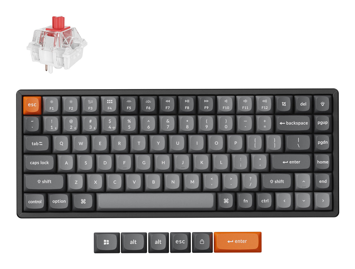 Keychron K2 Max RGB Aluminum - US Layout - Hot-Swappable Gateron Super Red Wireless