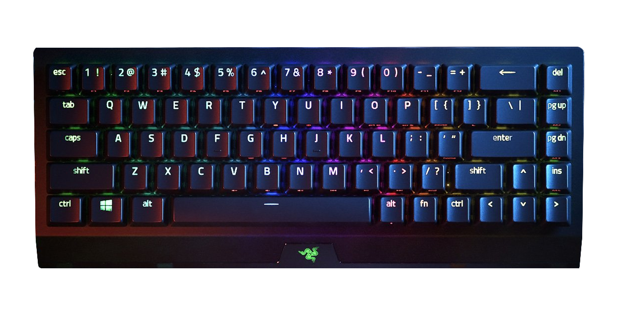 Razer BlackWidow V3 Mini HyperSpeed Gaming keyboard USB+RF Wireless+Bluetooth Yellow