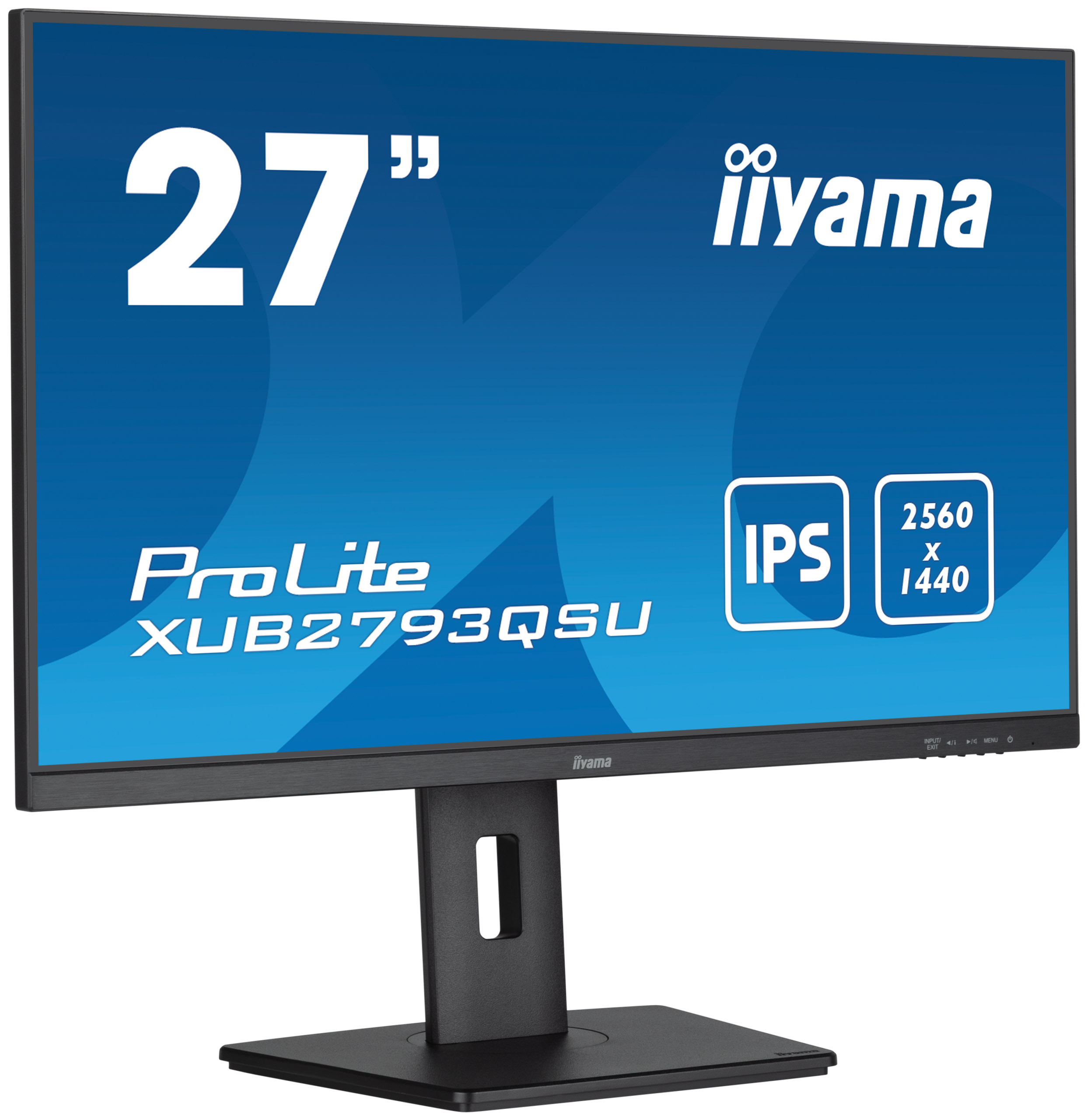 iiyama 27" IPS-panel - 2560x1440@100Hz QHD -1ms - 15cm Height Adj. Stand - 300nits -HDMI - DP