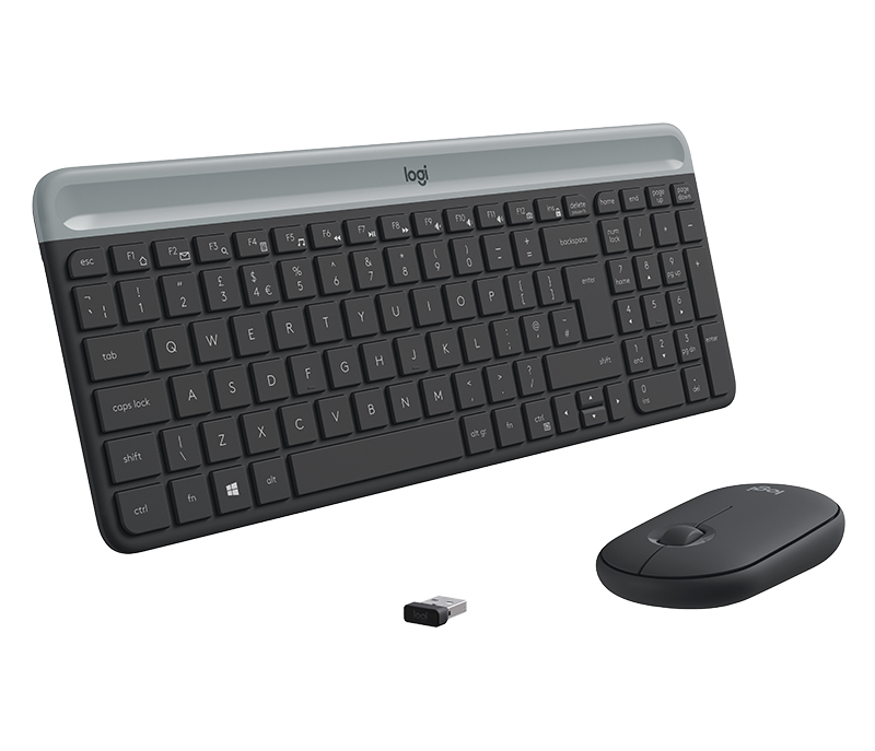 Logitech MK470 Slim Combo Wireless Keyboard + Mouse - US - Graphite