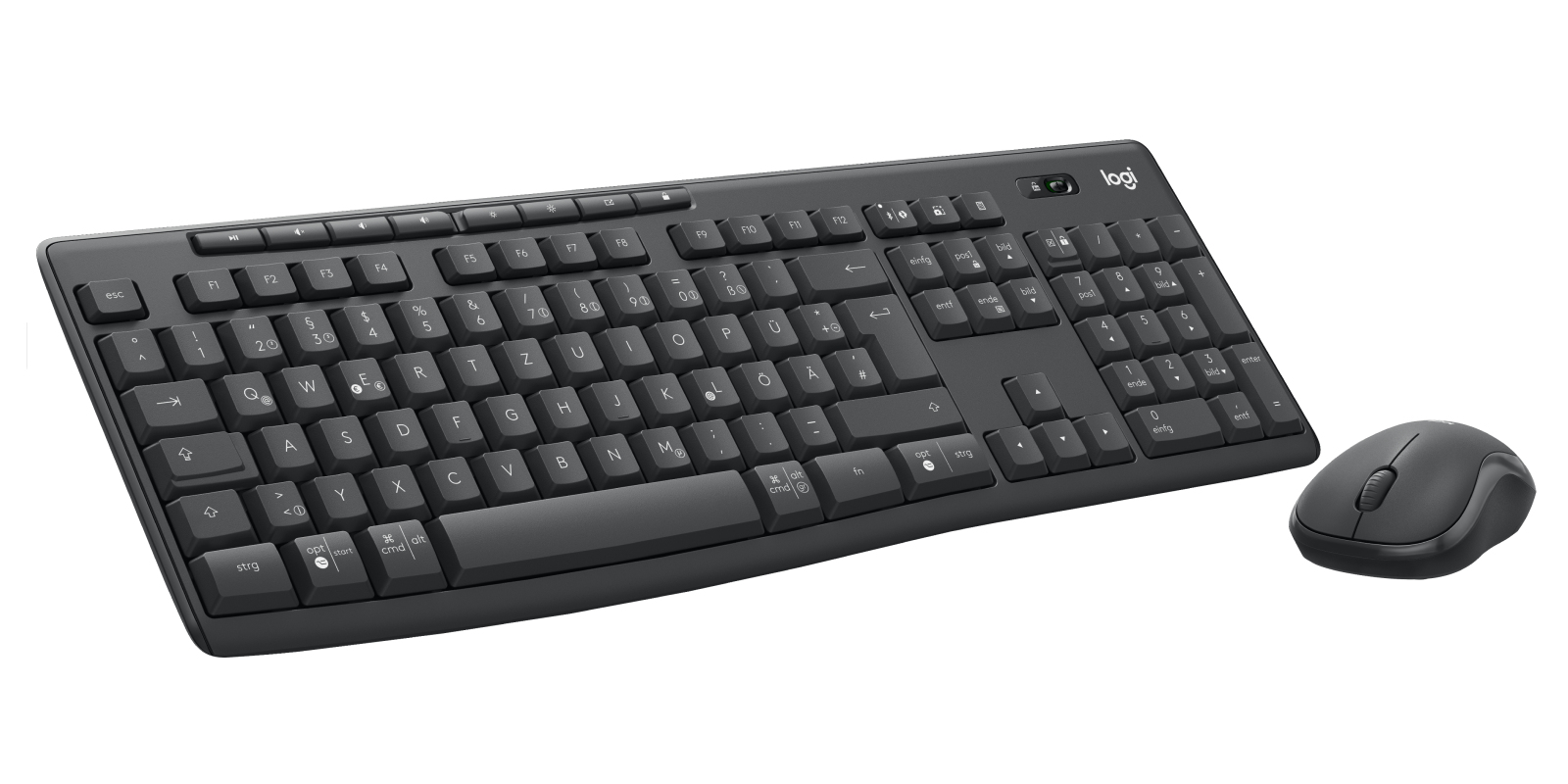 Logitech Combo Slim Wireless MK370 Keyboard Graphite