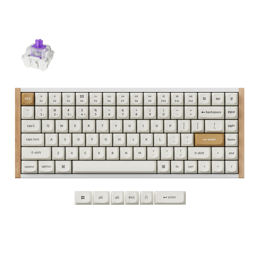 Keychron K2 HE - US Layout - Hot-Swappable Gateron Magnetic Nebula - White Wireless