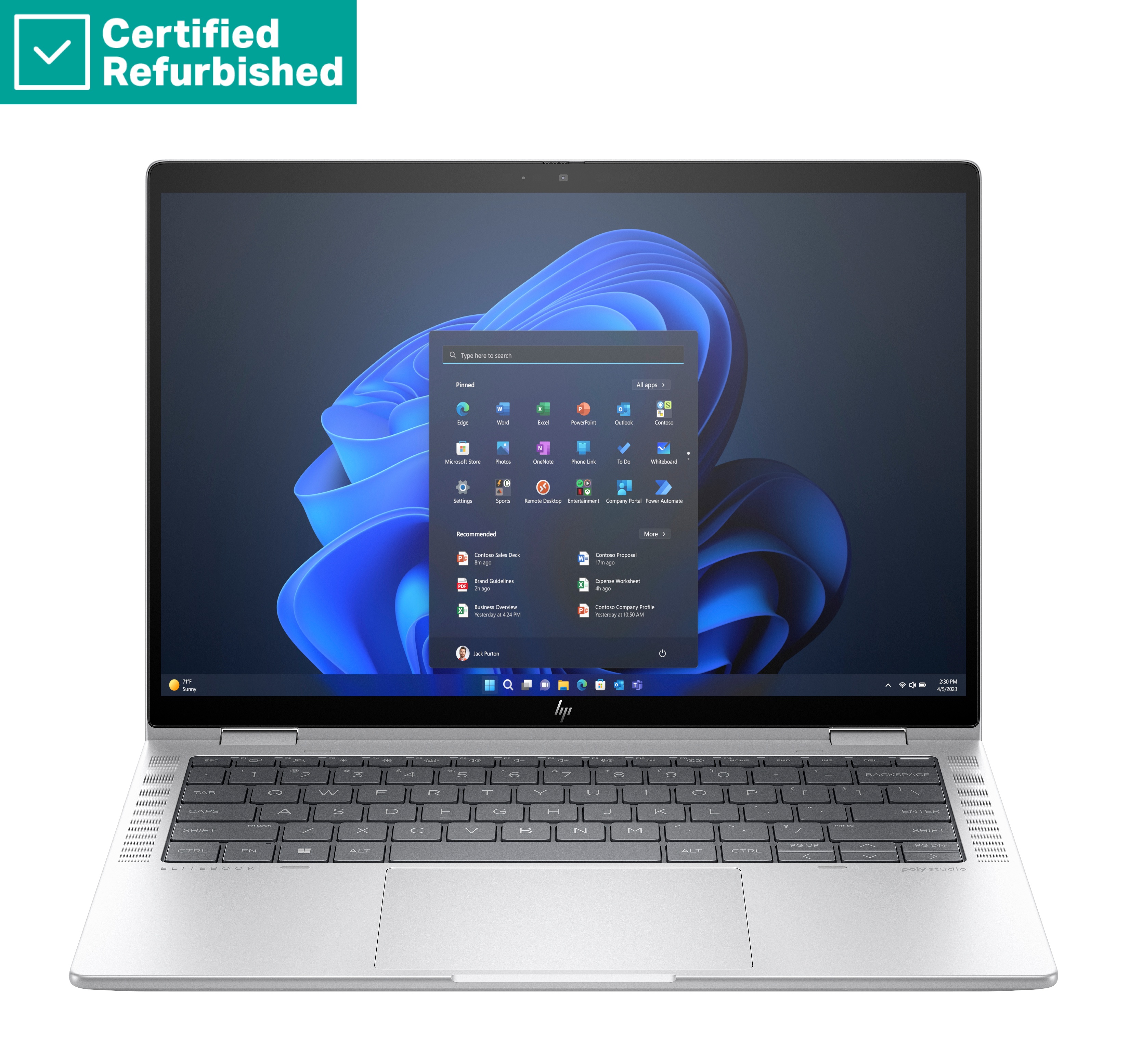RENEW GOLD HP Elite x360 1040 G11 - Ultra 7-155H - 16GB - 512GB SSD - 14 WUXGA 400-nit Touch