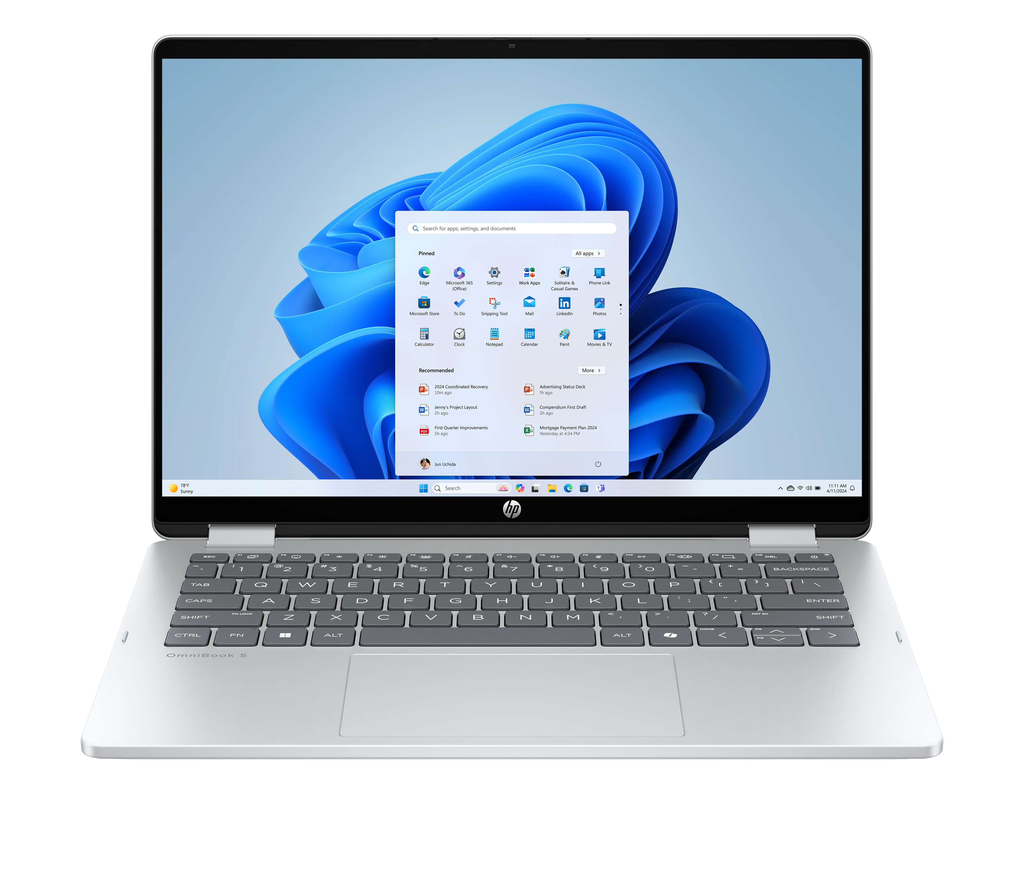 HP OmniBook 5 Flip 14-fp0053nn - i5-1334U - 16GB - 512GB SSD - 14 2K 300-nit Touch AG - 1080p