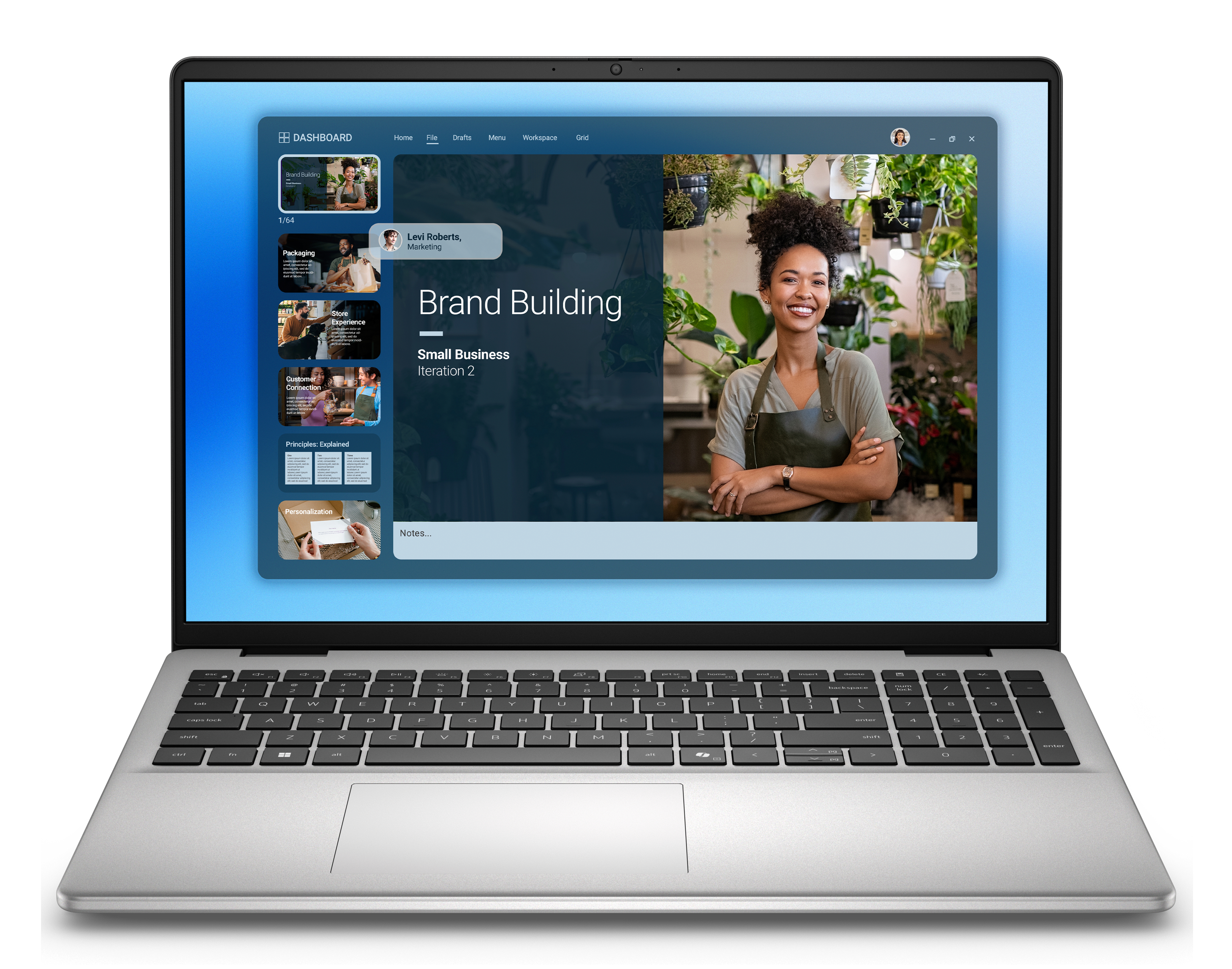 Dell 15 DC16251/Core 5 -120U/16GB/512 SSD/16" FHD+/Intel UHD/FgrPr/WLAN + BT/US Kb/4