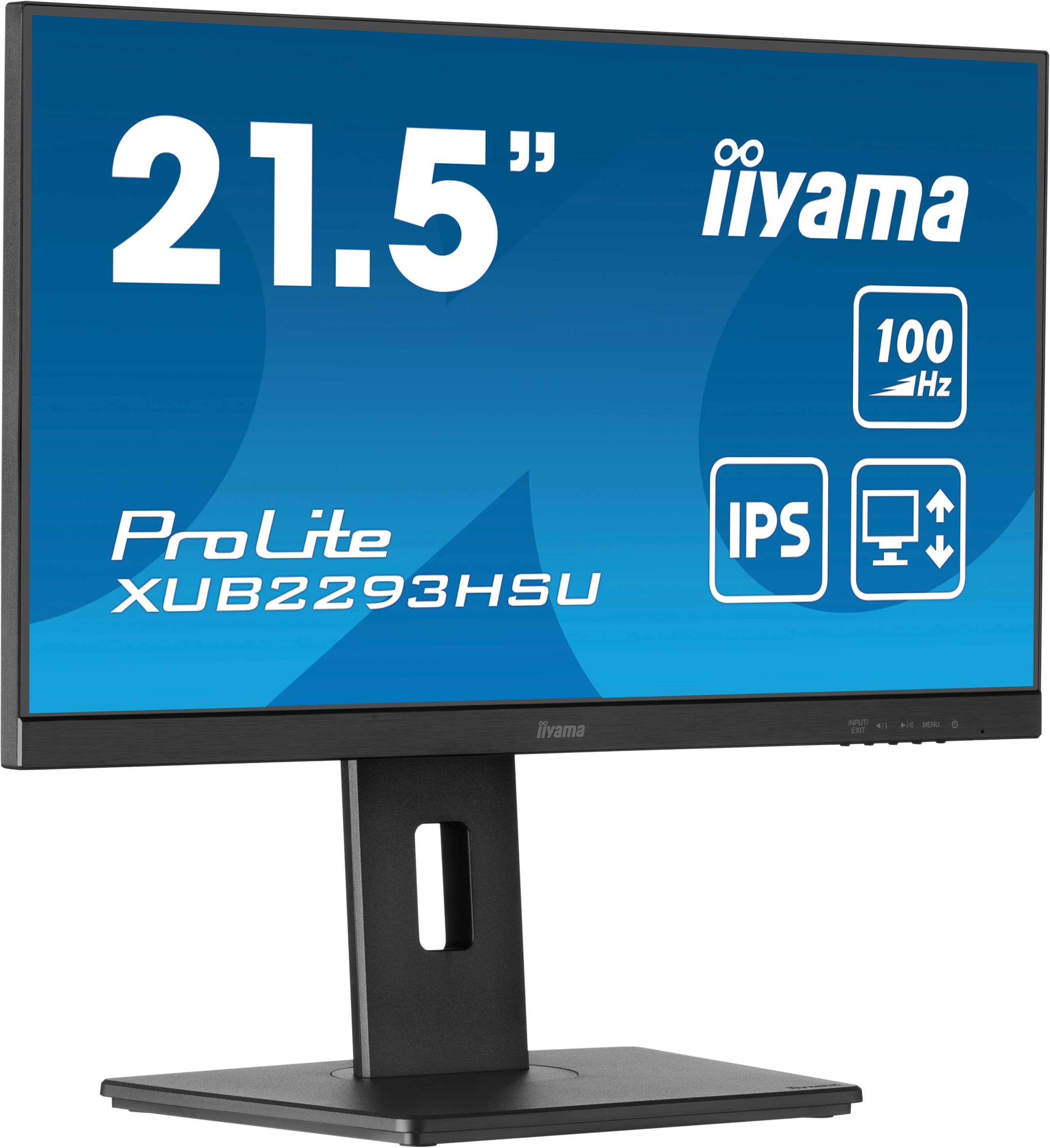 21 -5" IPS-panel - 1920x1080@100Hz - 15cm Height Adj. Stand - 300cd/m² - Speakers - HDMI