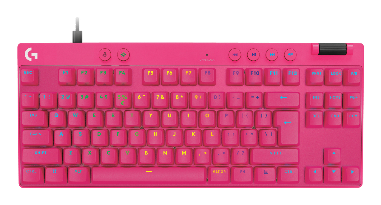 Logitech Keyboard G Pro X Rapid TKL Magenta